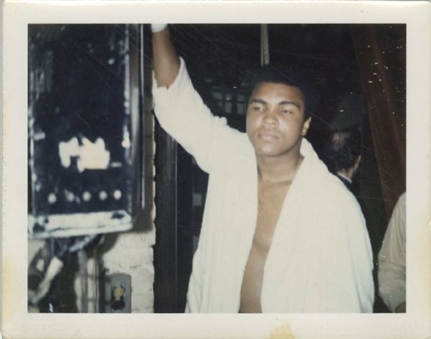 Muhammad Ali Vintage Signed Original Color Snapshot Photograph (From Deer Lake Training Camp)